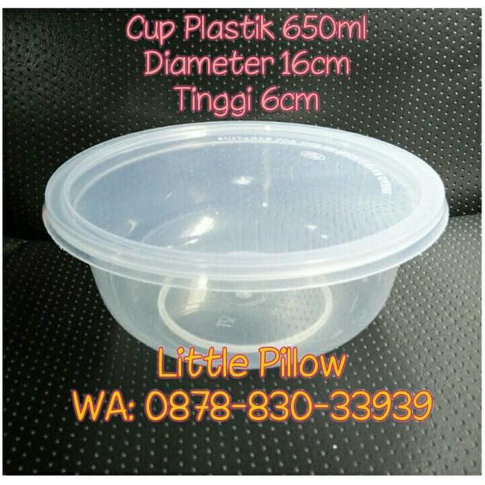 Thinwall Round 650Ml/Cup Salad/Mangkok Plastik Bulat Jumbo