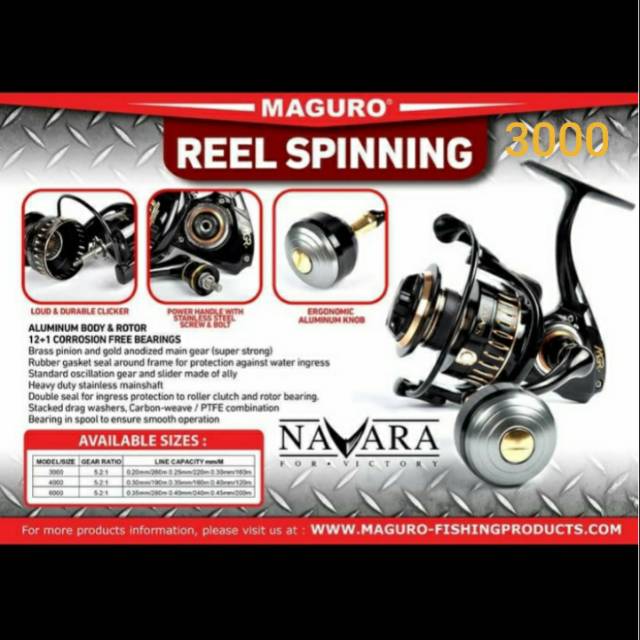 Reel SPINNING MAGURO NAVARA 3000