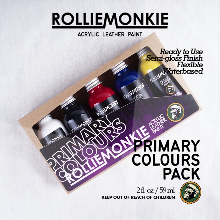 

(TERLARIS) Rolliemonkie Acrylic Leather Paint - primer pack