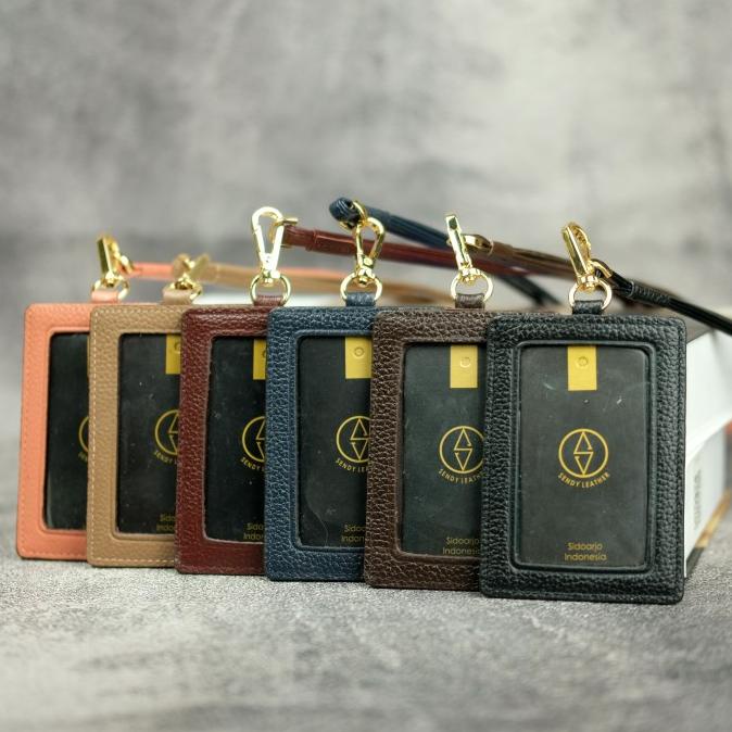 

[[COD]] Sendy Leather VALENCIA Lanyard Name Tag Id Card Kulit Sapi Asli NEW Kode 559