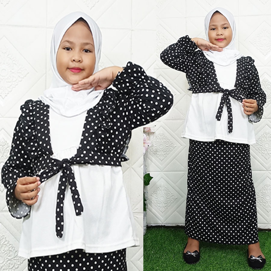 SETELAN ONDE SERAYU BAJU DAN ROK 6-12tahun CARLINA FASHION