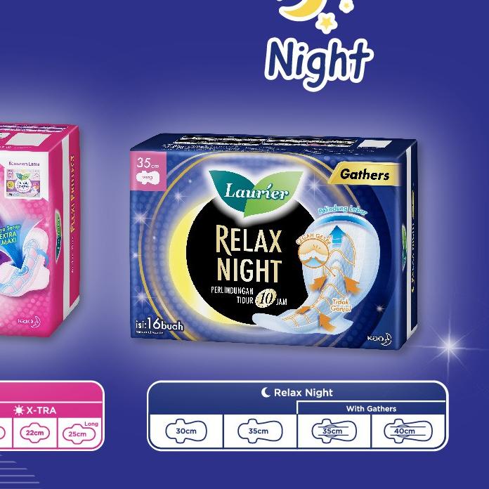 Laurier Relax Night W/ Gathers 35 cm 16S