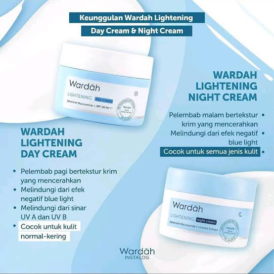 wardah lightening day &amp; night Cream 30gr