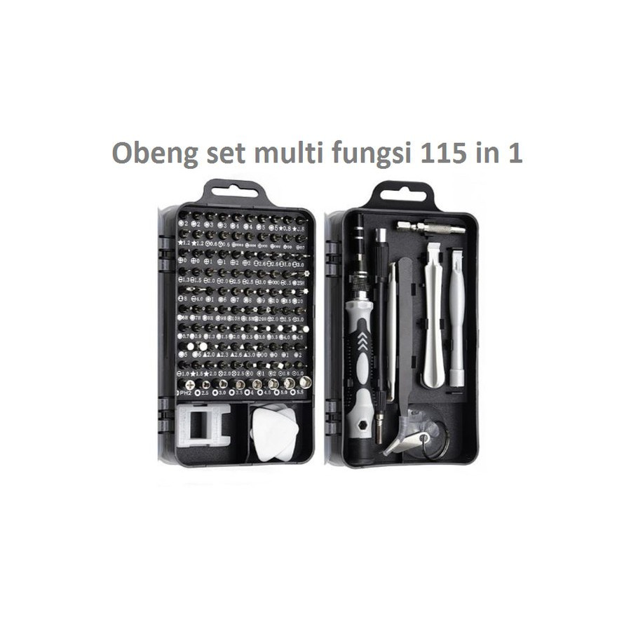 Obeng Set 115 In 1 Precision Screwdriver Set Reparasi Handphone Laptop