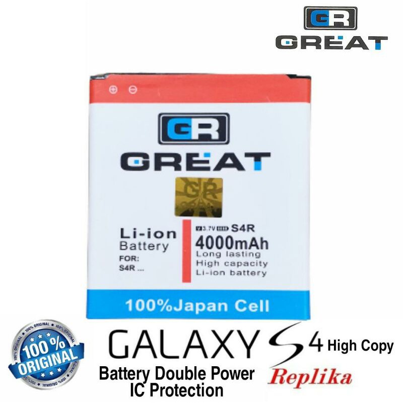 Baterai Battery Double IC Protection Great Samsung Galaxy S4 Replika S4R S4HC Super Copy B600BC