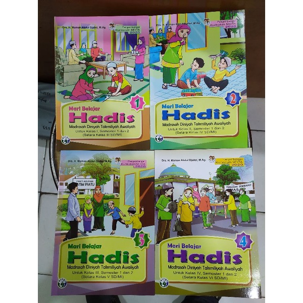 Buku MDTA Mari Belajar Hadis Kelas 1,2,3,4 Kurikulum MDTA 2020