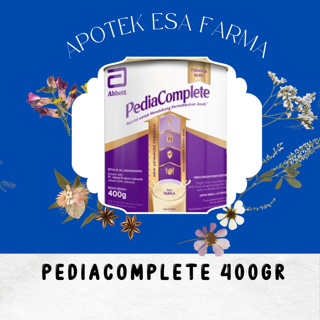 

PEDIASURE COMPLETE PEDIACOMPLETE VANILA 400gr KEMASAN BARU