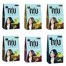 NYU HAIR COLOR BOX NON  AMONIA CAT  RAMBUT  Shopee Indonesia