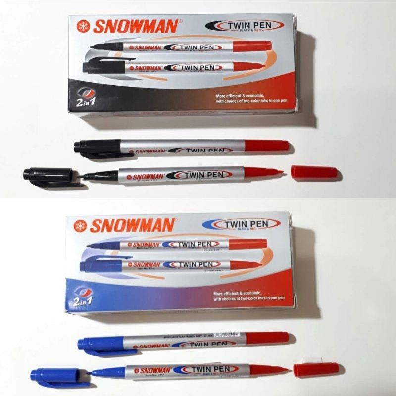 

Snowman Twin Pen 2 in 1 TP-1 1 lusin