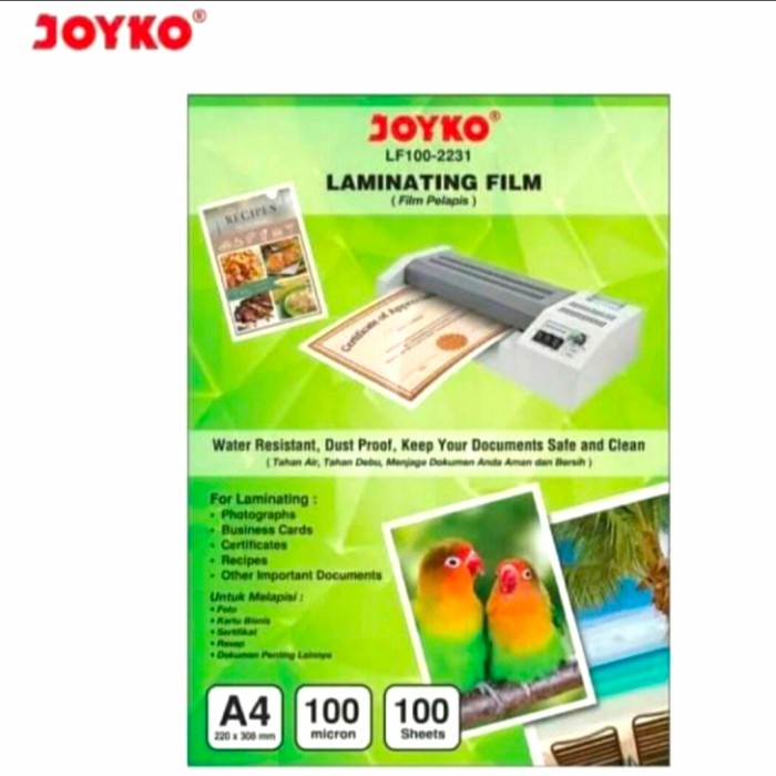 

Plastik Laminating A4 JOYKO Micron LF 100-2231