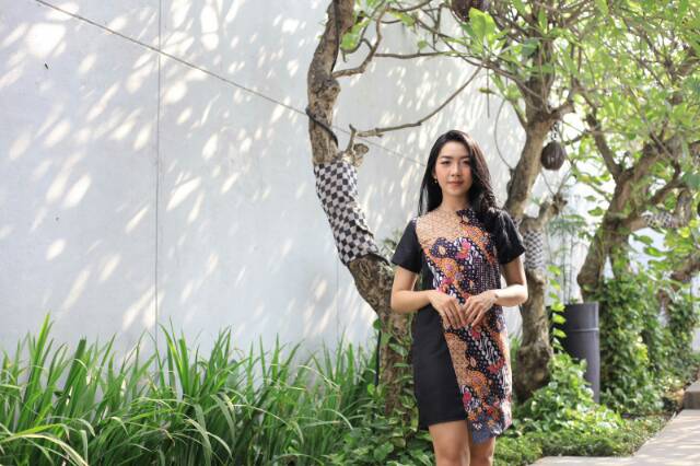 Batik Couple Sarimbit Hitam M L XL XXL