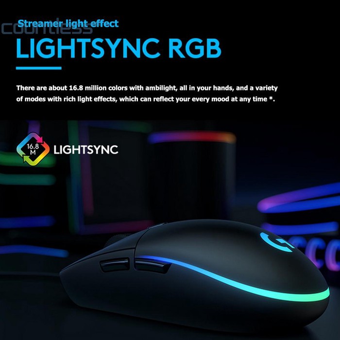 Mouse Gaming Logitech G102 Lightsync RGB 6 Button - Garansi 2 Tahun