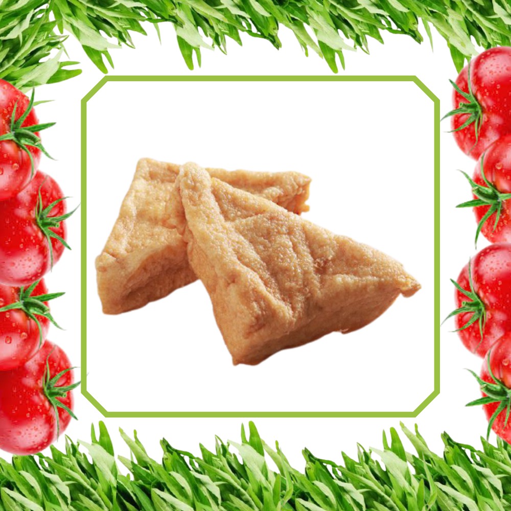 

tahu coklat segitiga sayuan segar fresh