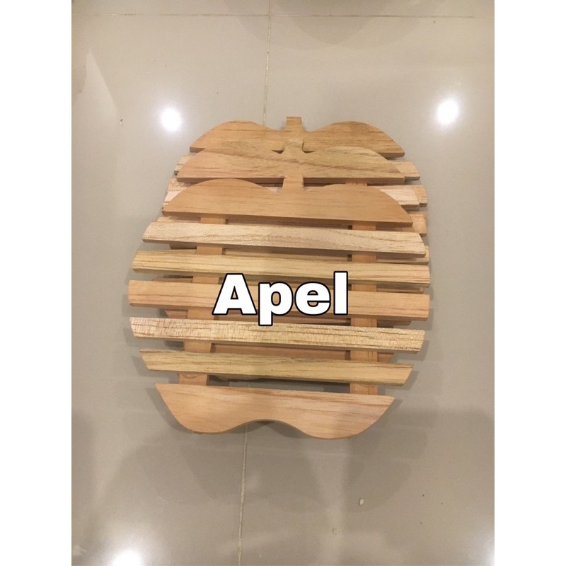 Tatakan panci 16x16 tatakan kayu tatakan piring mangkuk tatakan serba guna