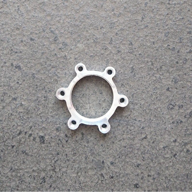 Adaptor rotor piringan cakram hub ulir 160 mm 6 bolts