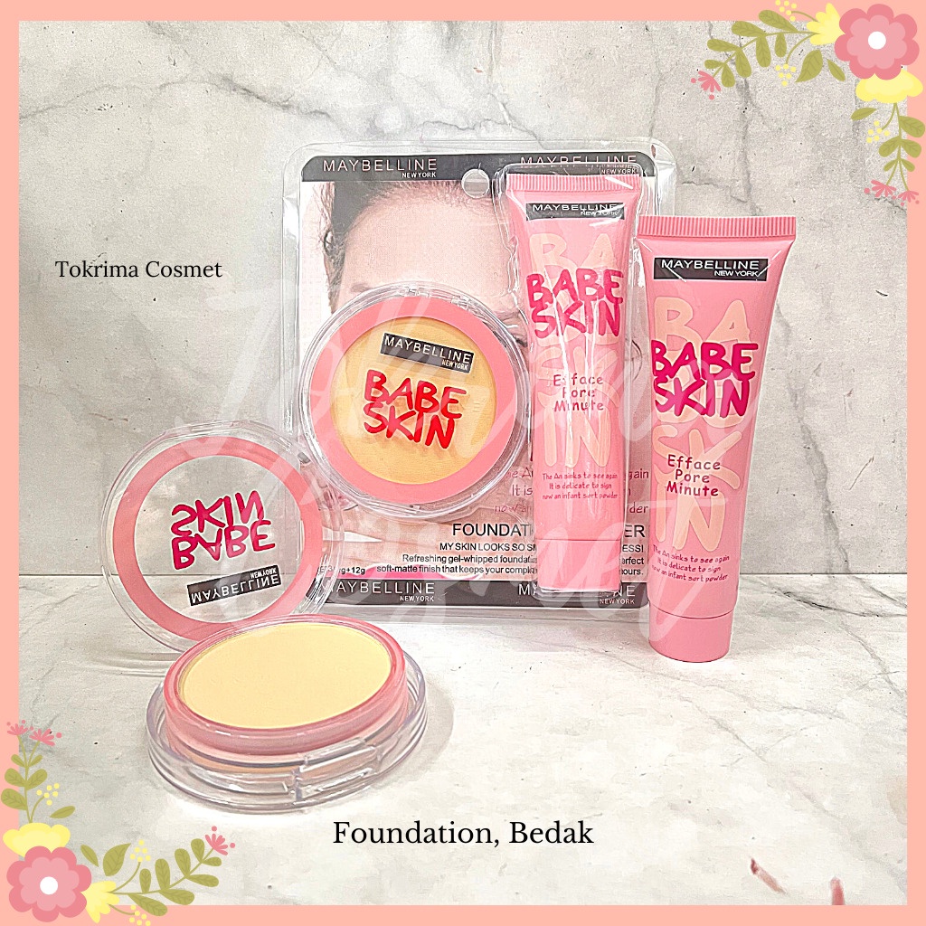 PAKET 2in1 Maybelline MIKA Superstay 7 day/ BABE Skin / TOKRIMACOSMET