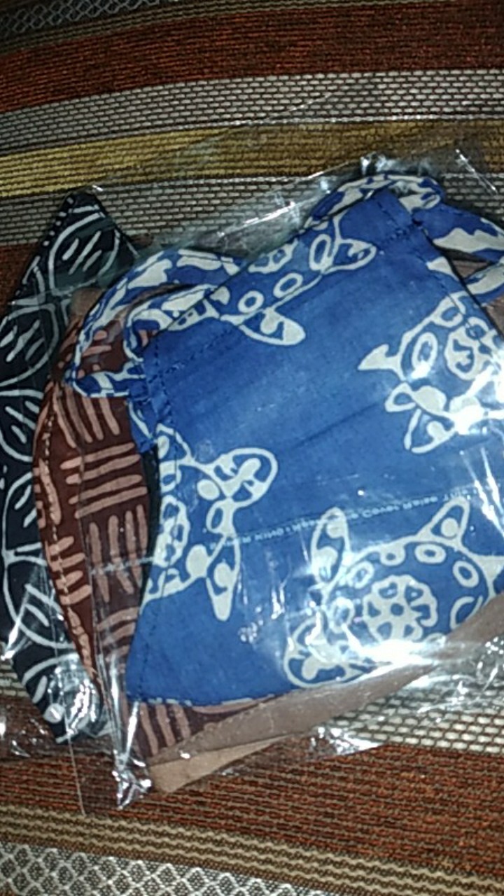 Masker Duck Batik Anak 2 Lapis