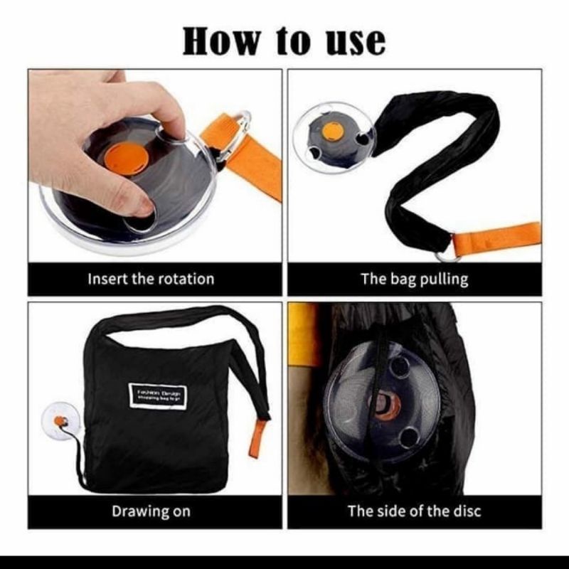 Tas Kantong Belanja Gulung Praktis Serbaguna - Roll Up Bag