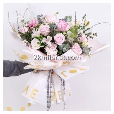 Kertas Buket Bunga Cellophane Flower Wrapping Waterproof Hand Bouquet ECER KB6096