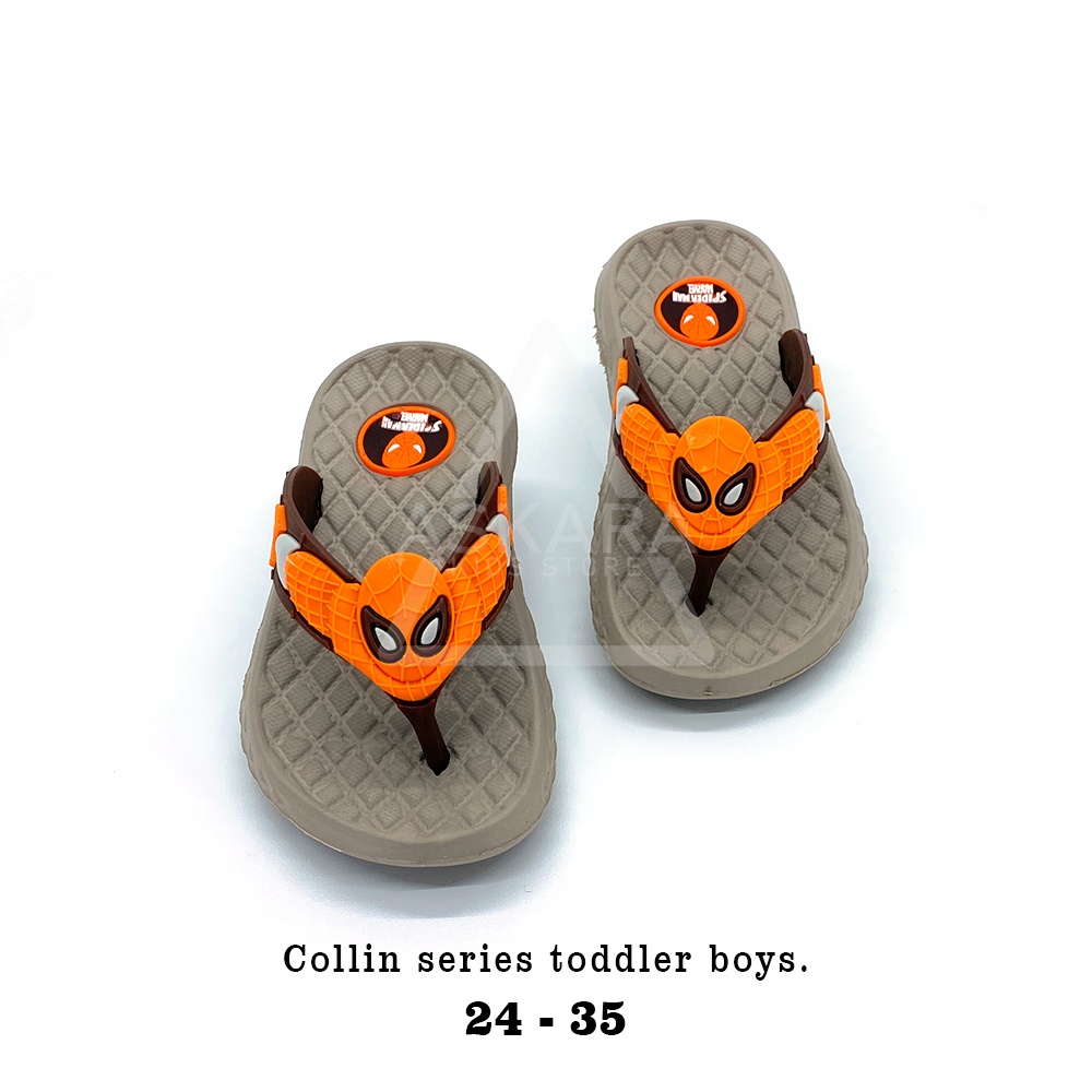 Sandal Anak Laki-laki AKS Collin Jepit Spider Keren