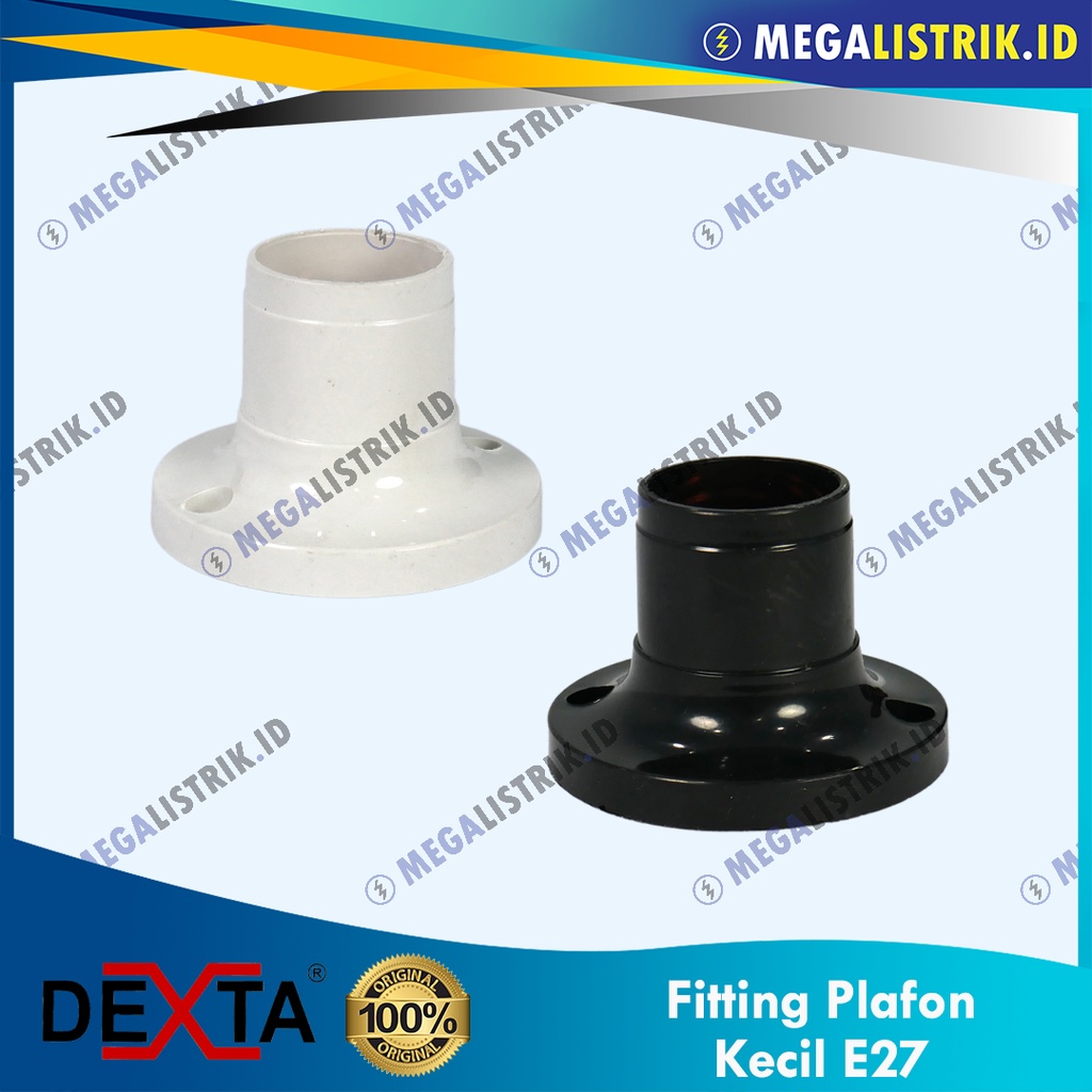 DEXTA Fitting Plafon Bulat E27 DX-211L / Lamp Holder Fitting E-27 / Rumah Lampu DX211L