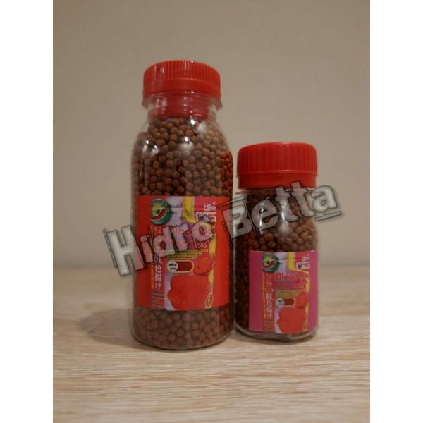 Hikari Blood Red Parrot+ Mini/Medium 10gr, 20gr, 40gr, 100gr, 333gr (Pakan Ikan Parrot, Louhan, Chana)