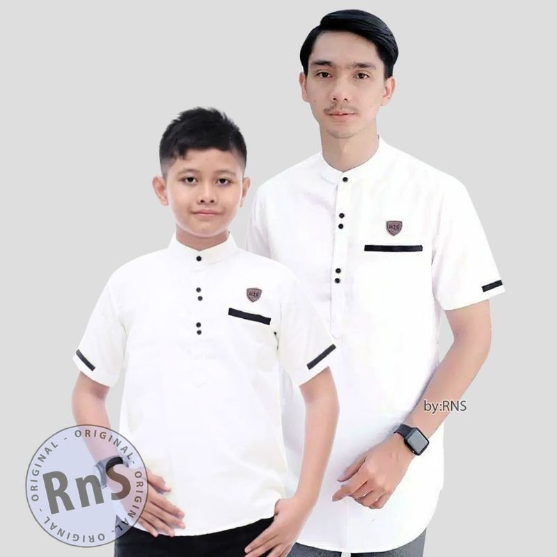 Baju koko coeple ayah dan anak//baju muslimin