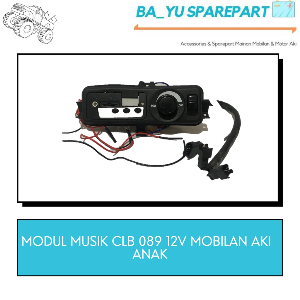 MODUL MUSIK CLB089 6 12V USB MP3 TF CARD MOBILAN AKI ANAK