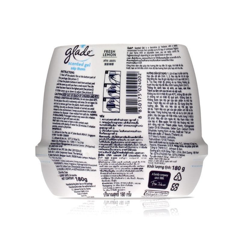 Glade Scanted Gel Air Freshener 180Gr