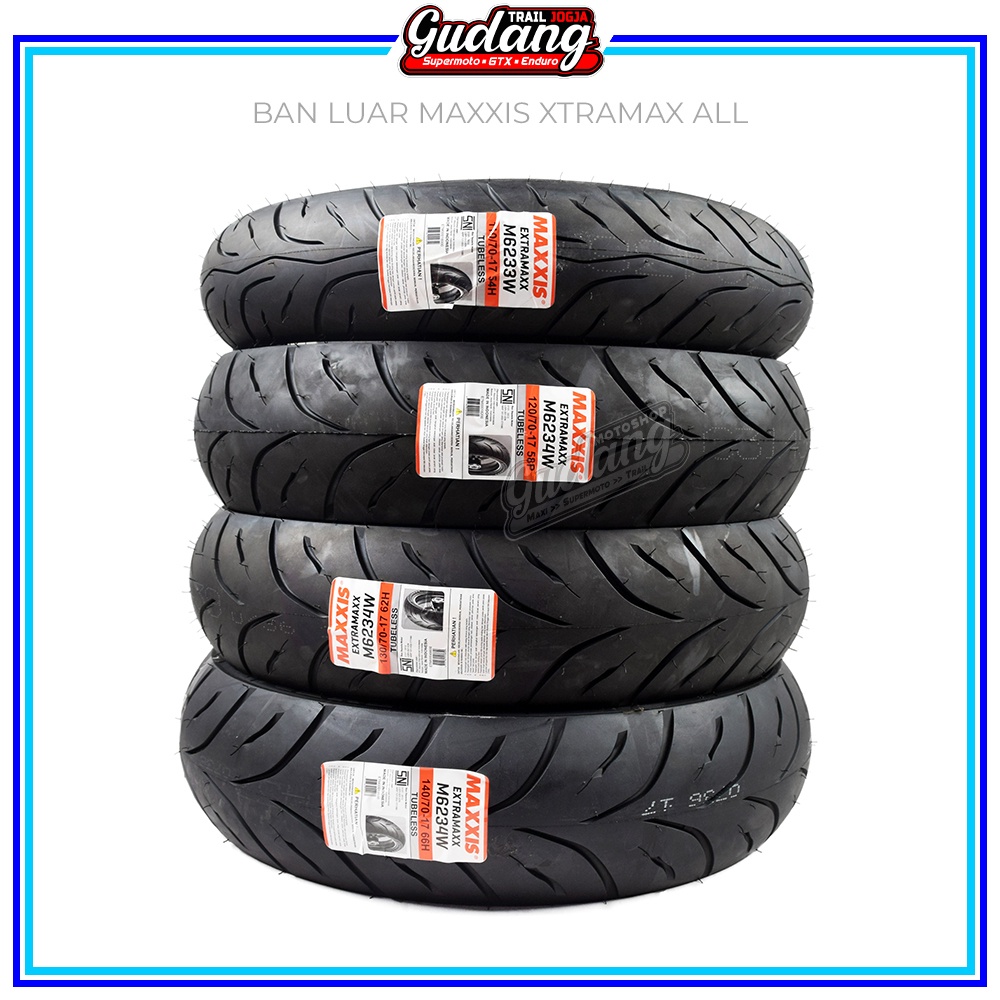 Ban Luar Maxxis Extramaxx Tubles Ring 17 Uk 110/70 120/70 130/70 140/70