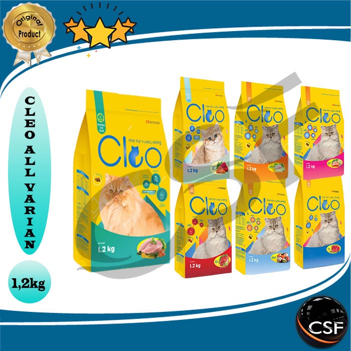 Makanan Kucing murah CLEO 1,2kg All Varian