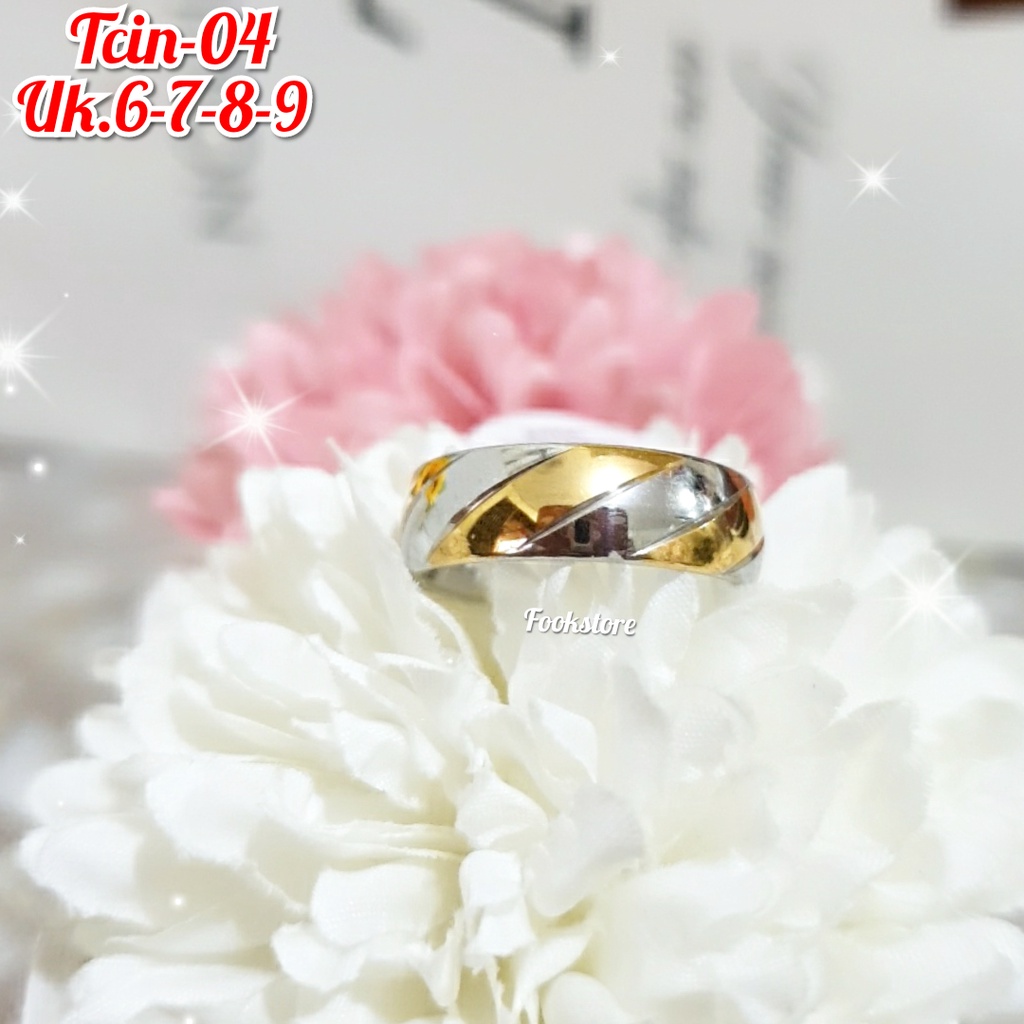 CINCIN TITANIUM PRIA WANITA/CINCIN NIKAH CINCIN PASANGAN ANTI KARAT TERMURAH