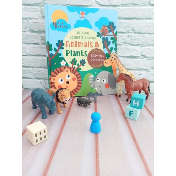Happy Fox Bilingual Sound book Animal and Plants Inggris Indonesia Soundpedia Series Animals Plant B