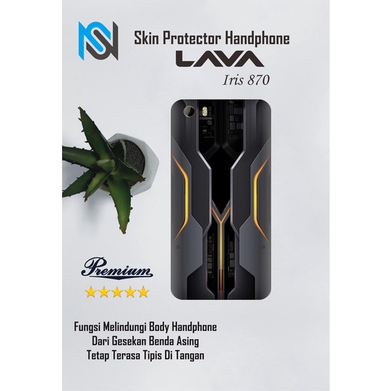 Isi 2pcs Garskin Hp Lava Iris 870 Motif armor - Free Custom Motif