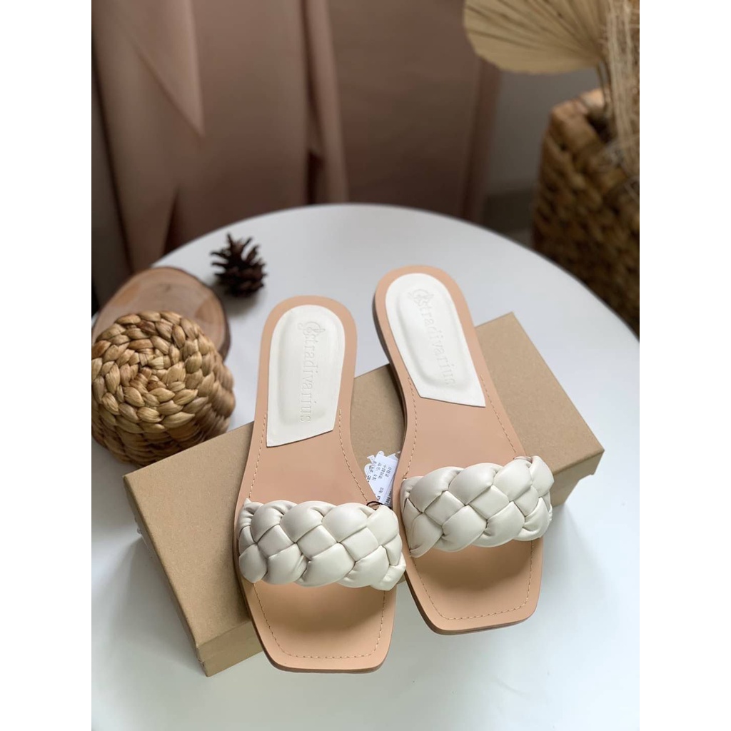 [7.7 Boombastis Sale⚡] - SANDAL WANITA STS011 FLAT WOVEN SANDALS PREMIUM IMPORT