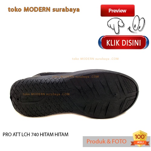 PRO ATT LCH 740 HITAM HITAM sepatu wanita sekolah sneakers tali