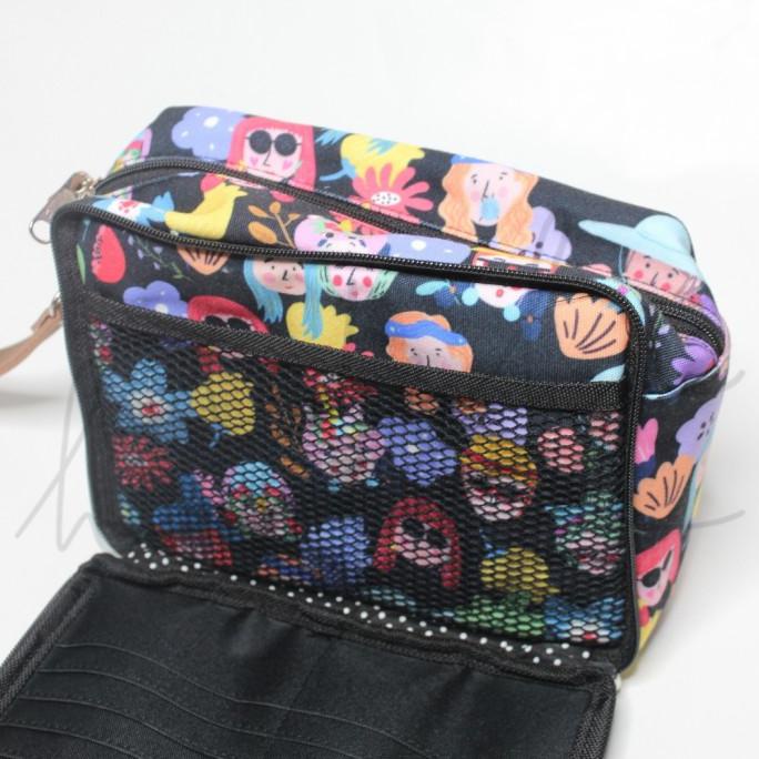 Dijual Ideku Handmade Black Faces 5 In 1 Pouch - Idekuhandmade Diskon