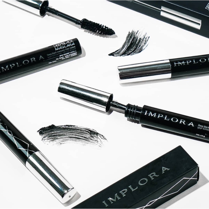 Implora Deep Black Mascara 100% Original 3.8gr