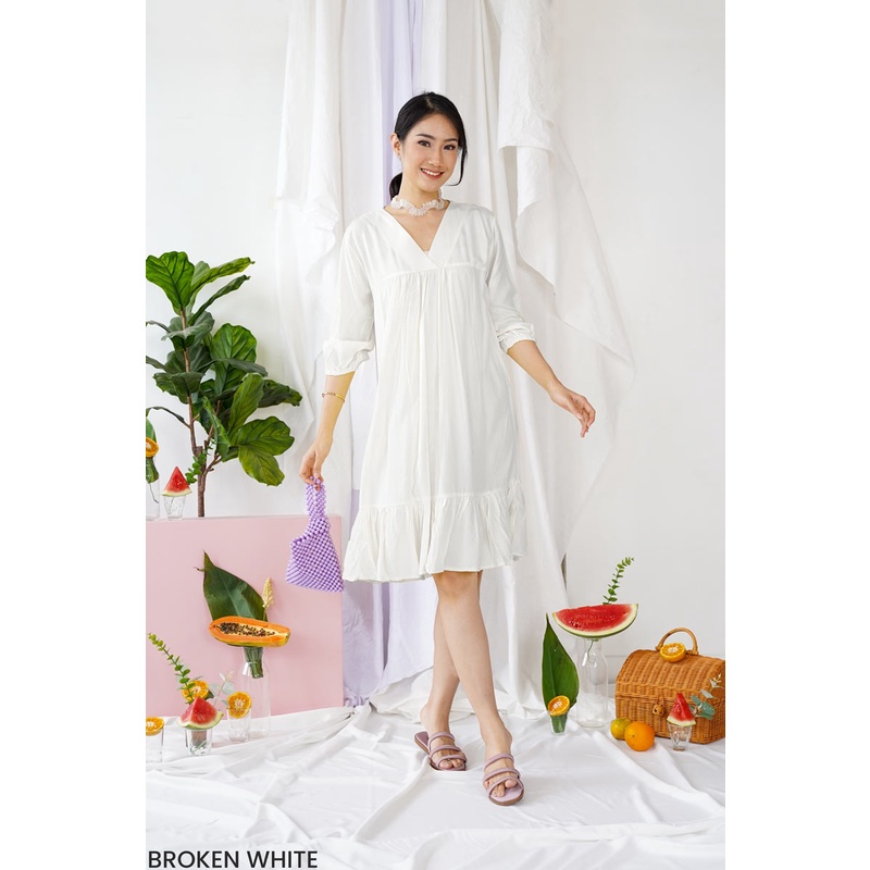 Dress Katun Manggo Casual Party Wanita