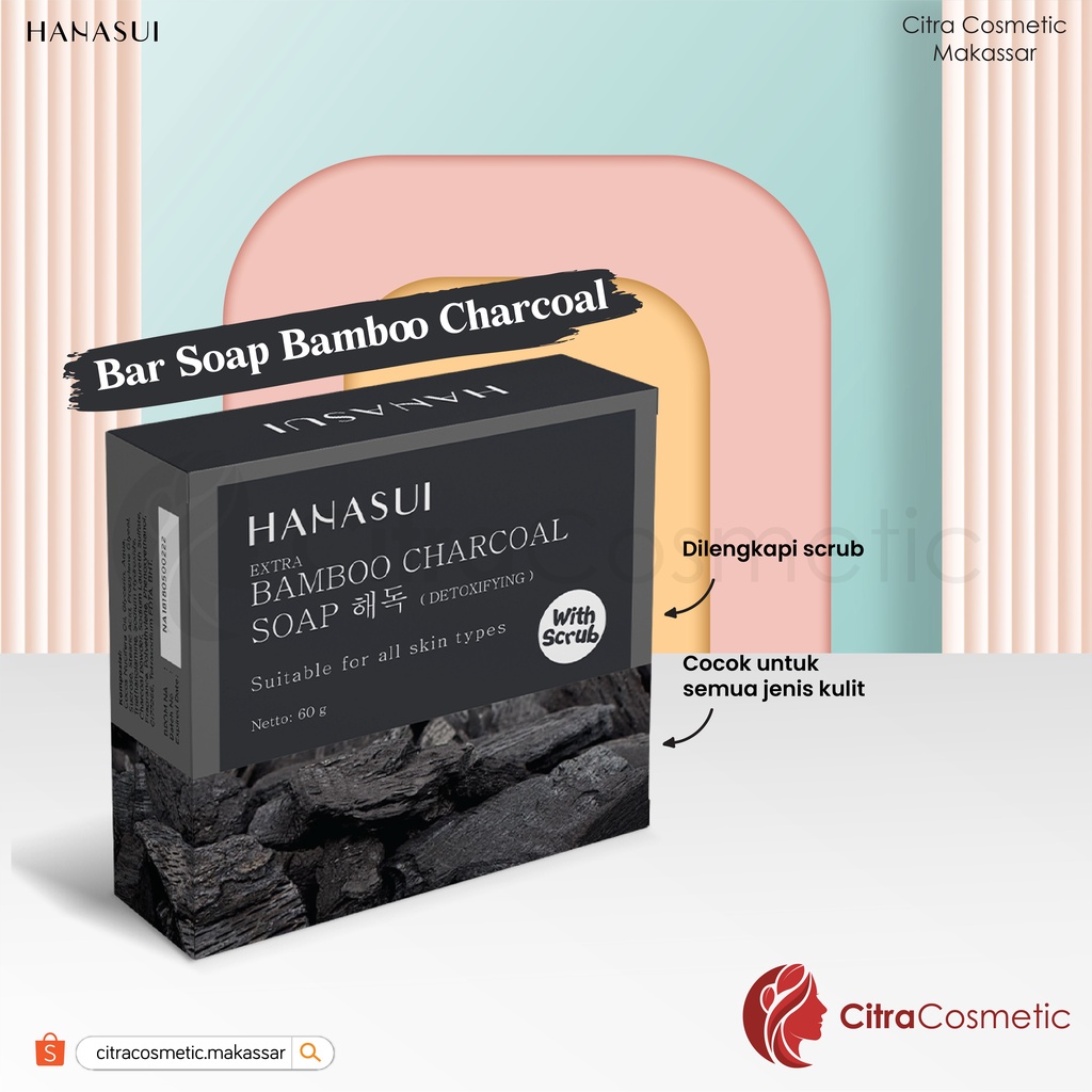 Hanasui Soap Series Aloevera | Bamboe Charcoal | Coffe Scrub | White Rice