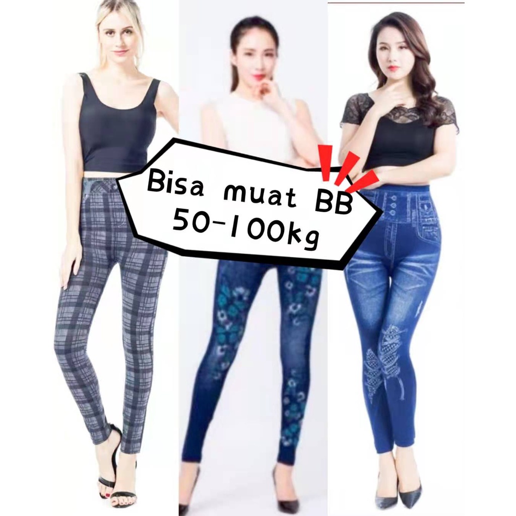 legging jumbo/wanita BB 50-100KG