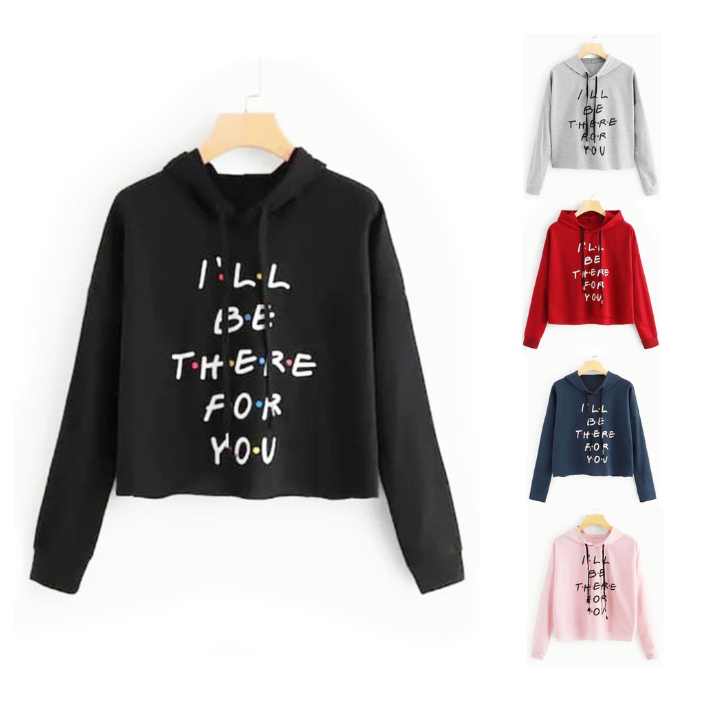 Bess - Sweater Hoodie Crop Murah / Sweater Hoodie Crop I BE THERE