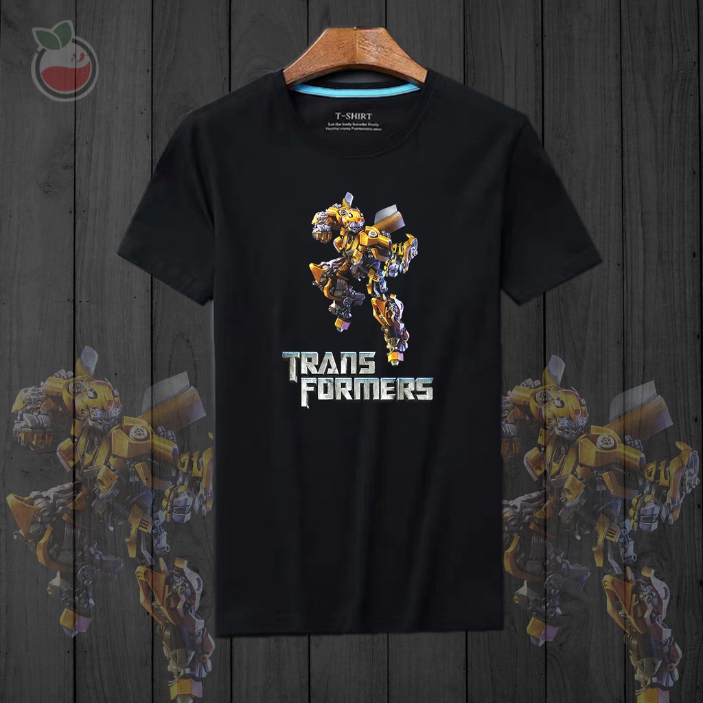 Lilipop Kaos Tshirt  Pria Transformer Optimus Prime Baju Distro Basic Lengan Pendek Cowok Kasual