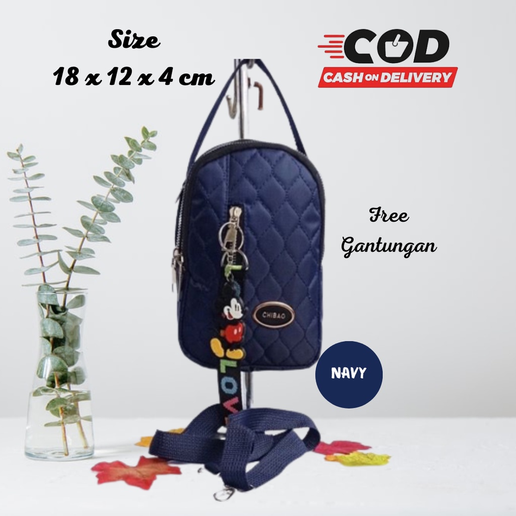 Tas Selempang Chibao 018 Tas Selempang - Tangan Dompet Dompet HP - Tas Wanita - Gratis Gantungan Kun
