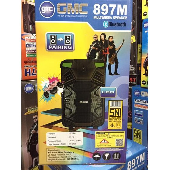 SPEAKER BLUETOOTH KARAOKE GMC-897M BT bonus mic / SPEAKER BLUETOOTH GMC-897M BT-4