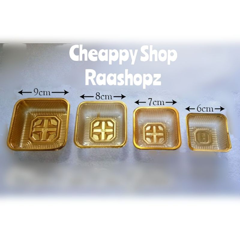 Mooncake tray Mooncake Case Kue Tray Kue Bulan 6cm 7cm 8cm 9cm Tray Nastar Tray Cookies Case Pudding