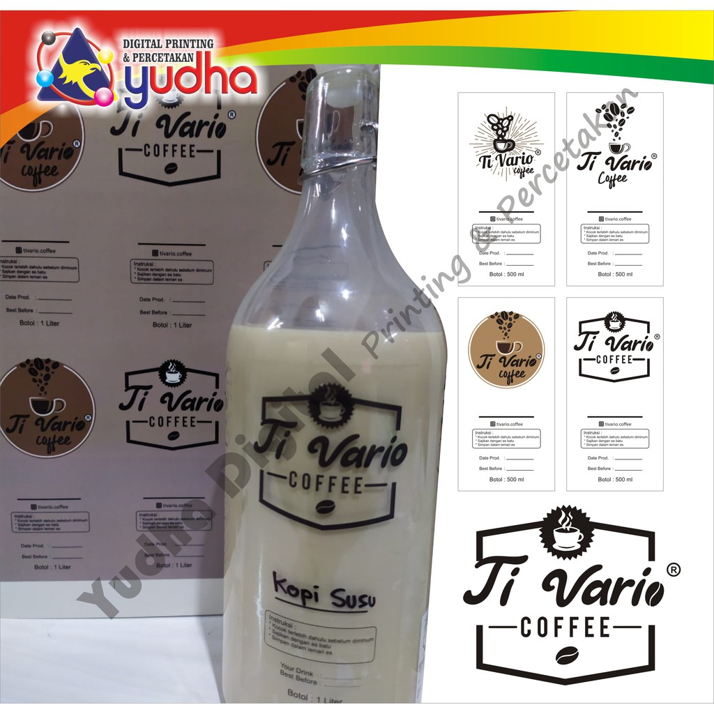 

Stiker label vinyl transfaran