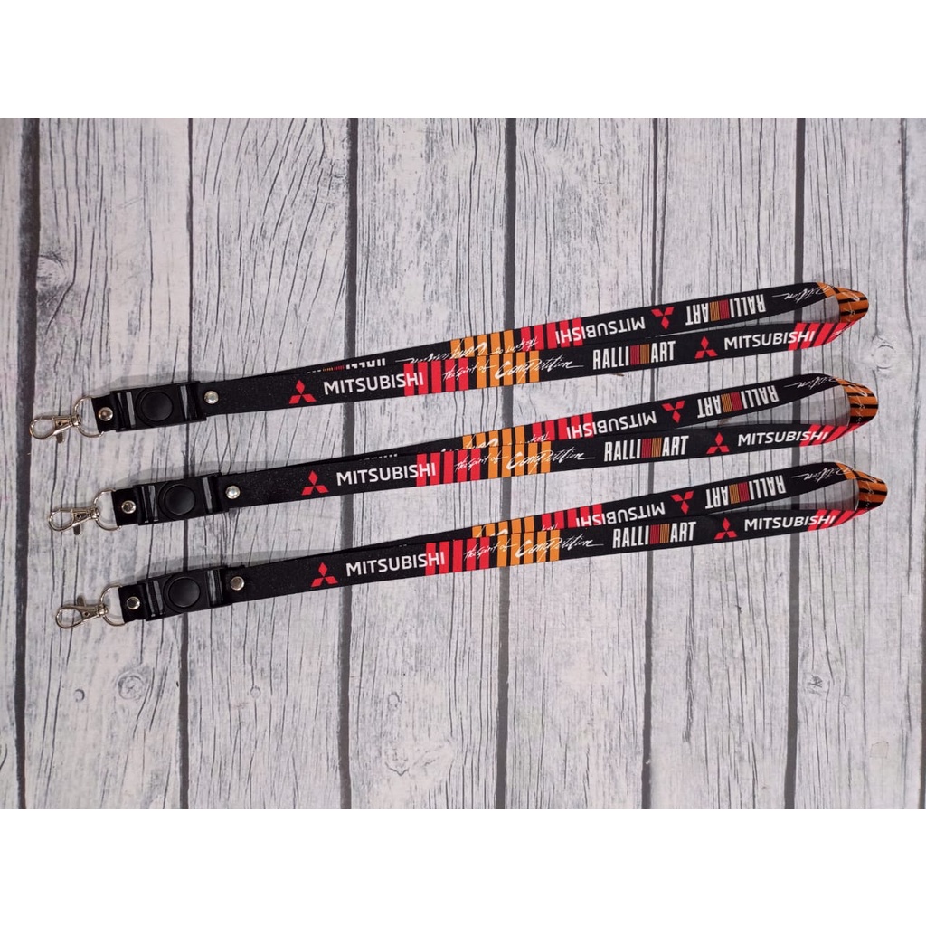 

Lanyard MITSUBISHI RALLI ART / Lanyard Printing MITSUBISHI / Lanyard Printing Full Desain