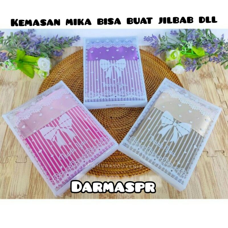 Kemasan Mika Motif untuk Souvenir Dompet unik dan menarik di jual per pcs