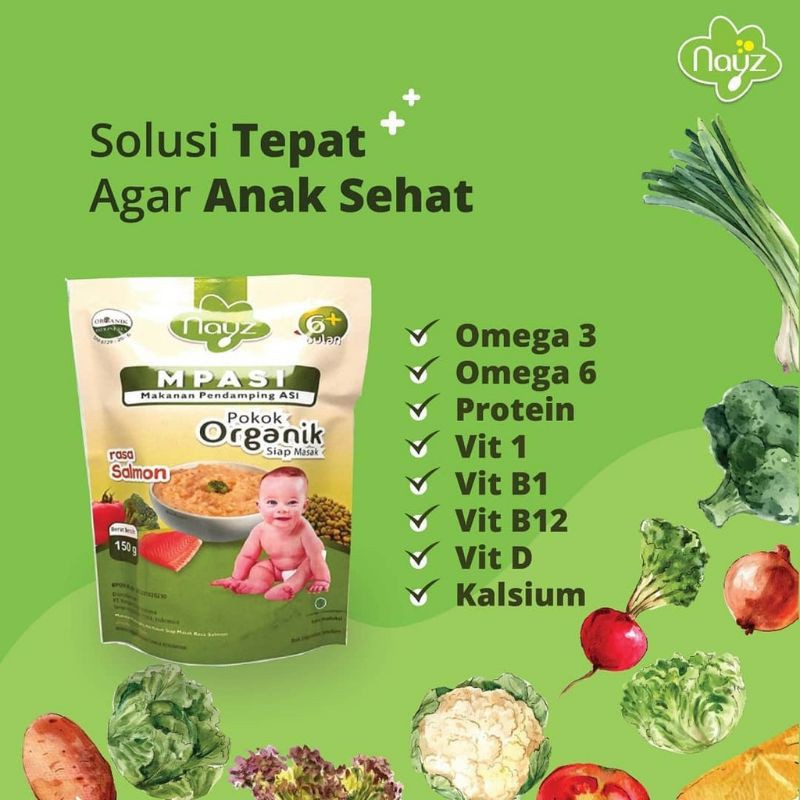 Nayz Bubur Mpasi Ikan Salmon150gr